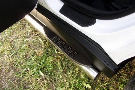 Hyundai TUCSON 2015 - 4WD -Защита порогов d76 с проступями